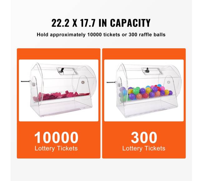 Permatomas akrilo lošimų būgnas2