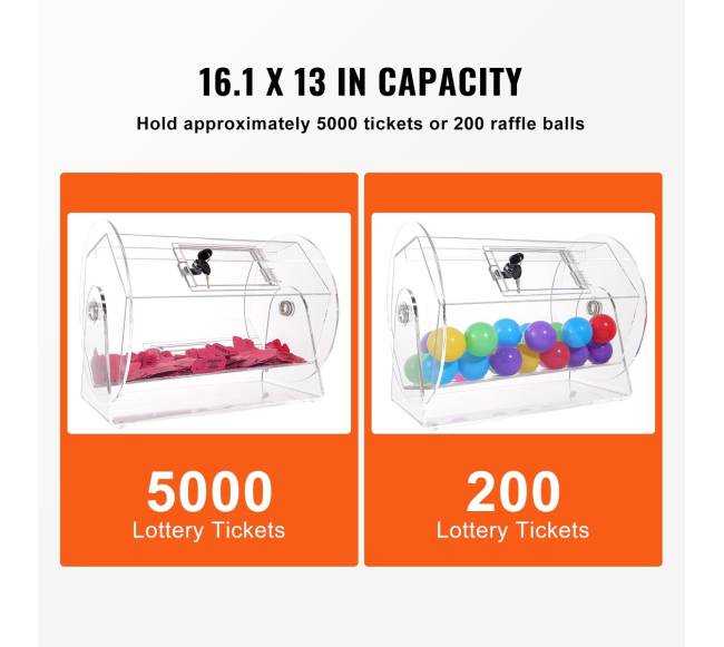 Akrilinis burtų sukamosios dėžės būgnas2