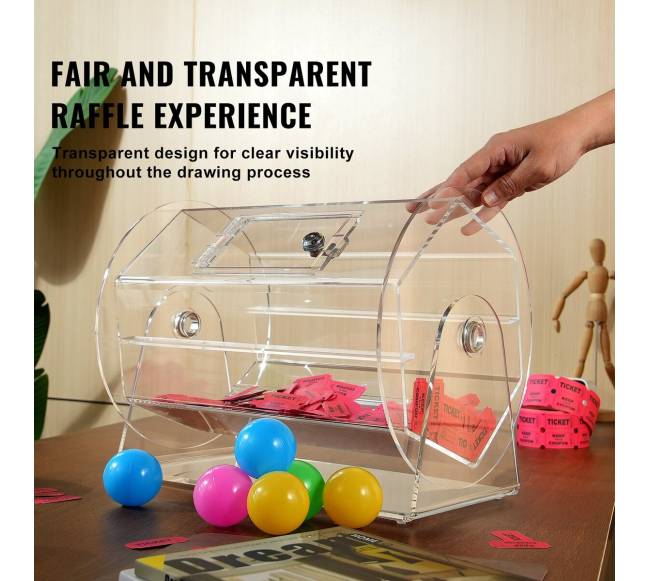 Akrilinis burtų sukamosios dėžės būgnas5