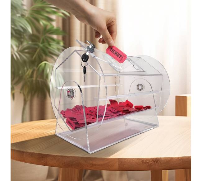 Akrilinis burtų sukamosios dėžės būgnas7