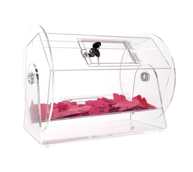 Akrilinis burtų sukamosios dėžės būgnas8