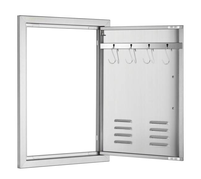 nerūdijančio plieno 610x431 mm BBQ durys10