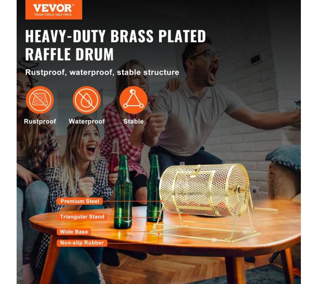 Loterijos būgnas su medine rankena1