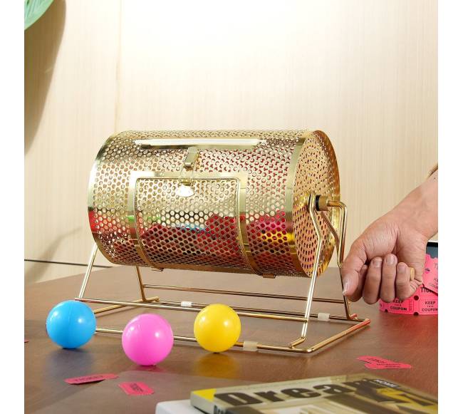 Loterijos būgnas su medine rankena7