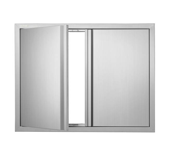 Lauko virtuvės dvigubos durys 787x609 mm0