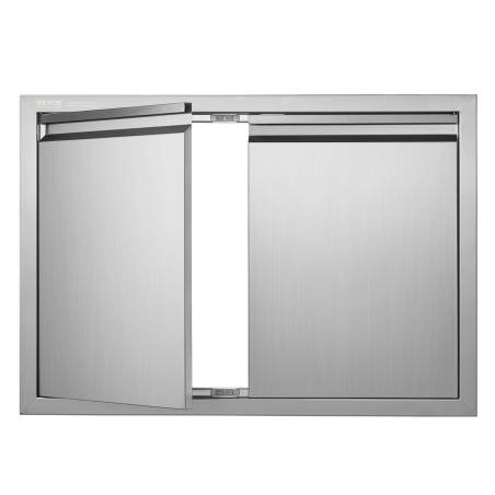 BBQ prieigos durys 762x532 mm iš nerūdijančio plieno0