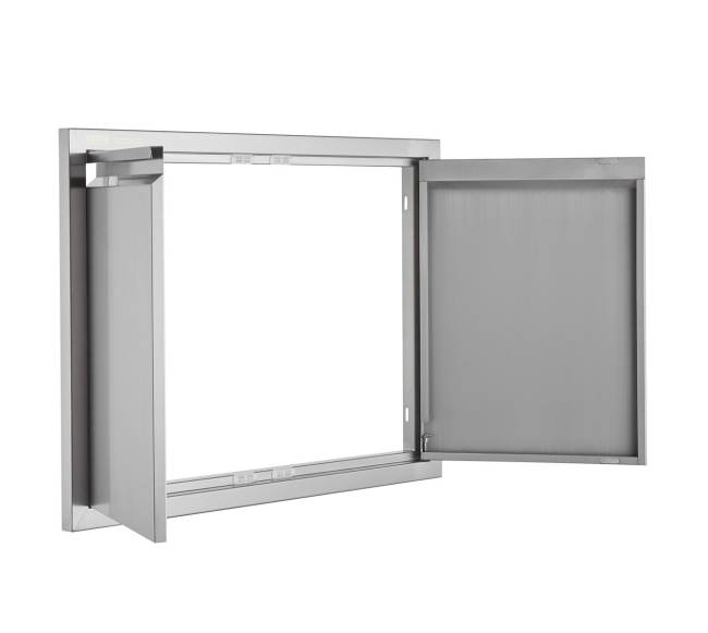 BBQ prieigos durys 762x532 mm iš nerūdijančio plieno10