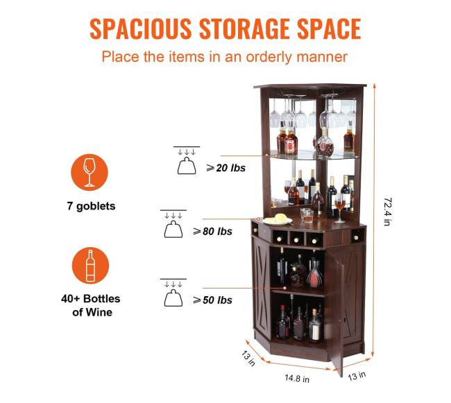 Kampinis juodo riešuto baro kabinetas2