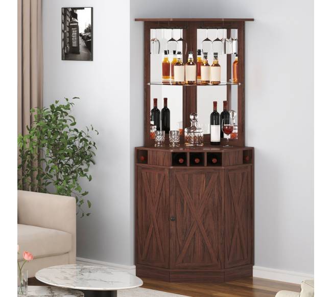 Kampinis juodo riešuto baro kabinetas7