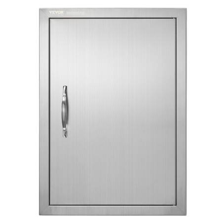 stainless steel virtuvės lauko durys0