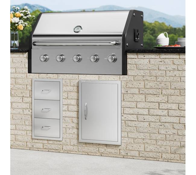 stainless steel virtuvės lauko durys7