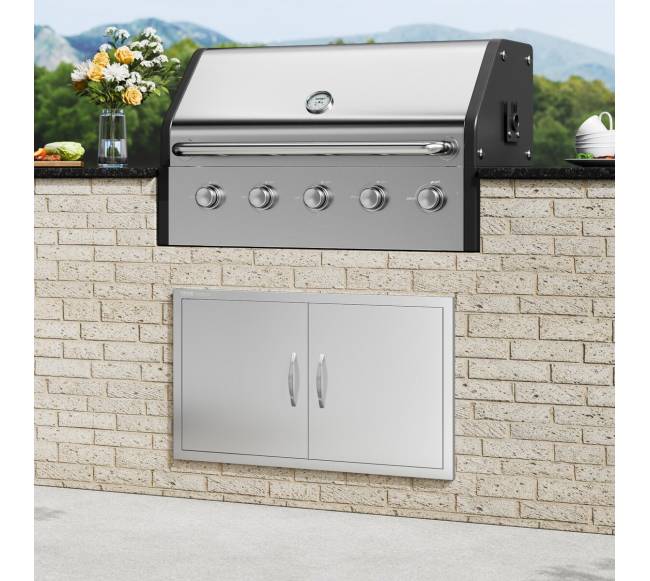 Lauko virtuvės dvigubos durys 915x533 mm7