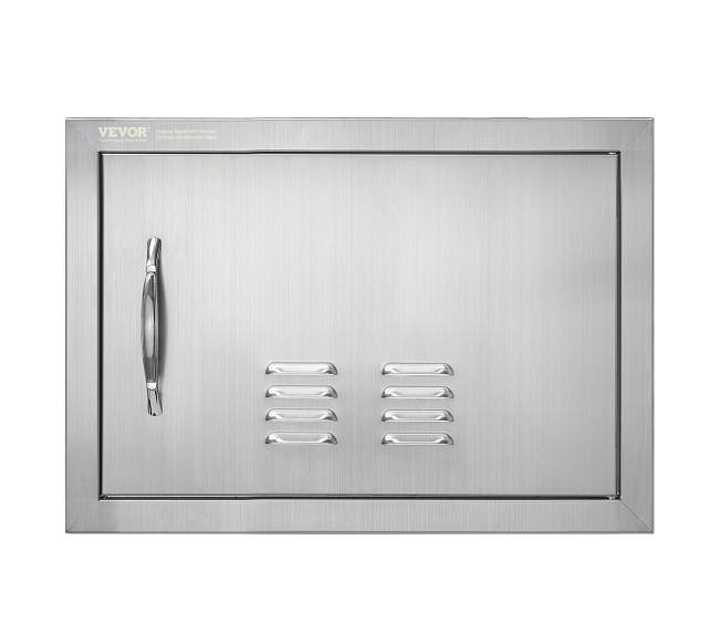 lauko virtuvės durys iš nerūdijančio plieno0