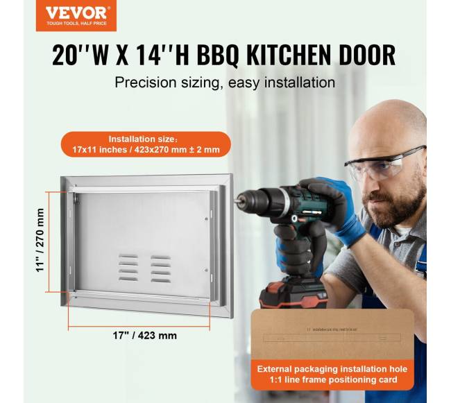 lauko virtuvės durys iš nerūdijančio plieno1