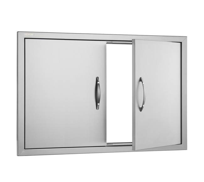 Nerūdijančio plieno BBQ prieigos durys 838x558 mm8