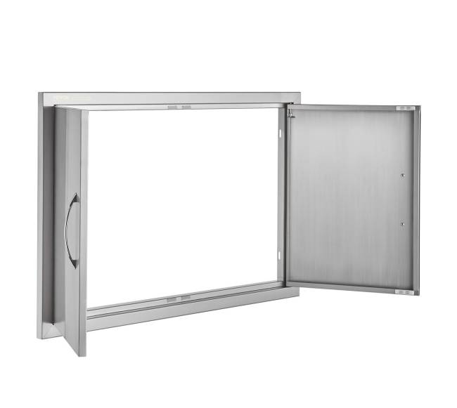 Nerūdijančio plieno BBQ prieigos durys 838x558 mm10