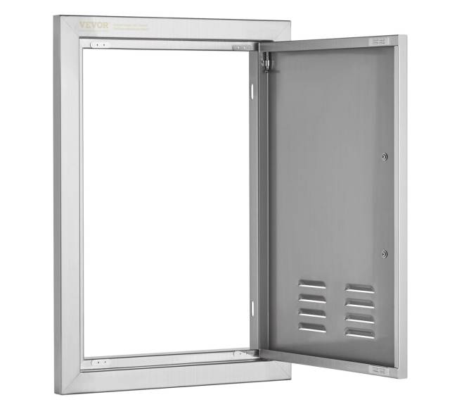 Lauko virtuvės nerūdijančio plieno durelės 356x508 mm10