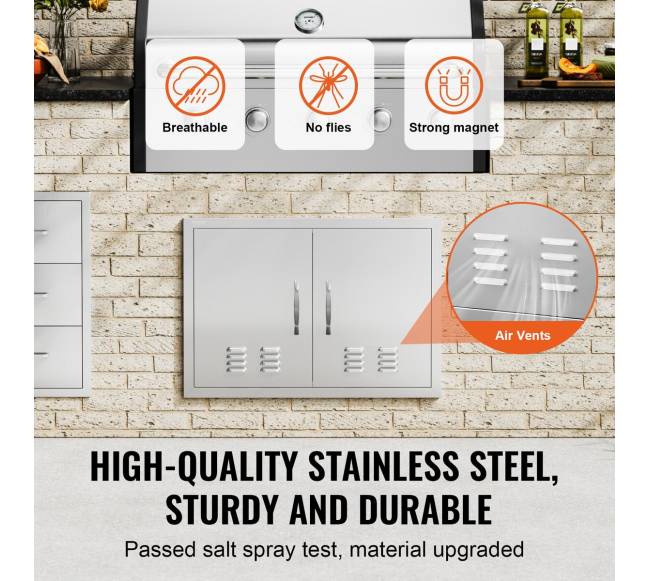 Nerūdijančio plieno lauko durys su rankenomis2