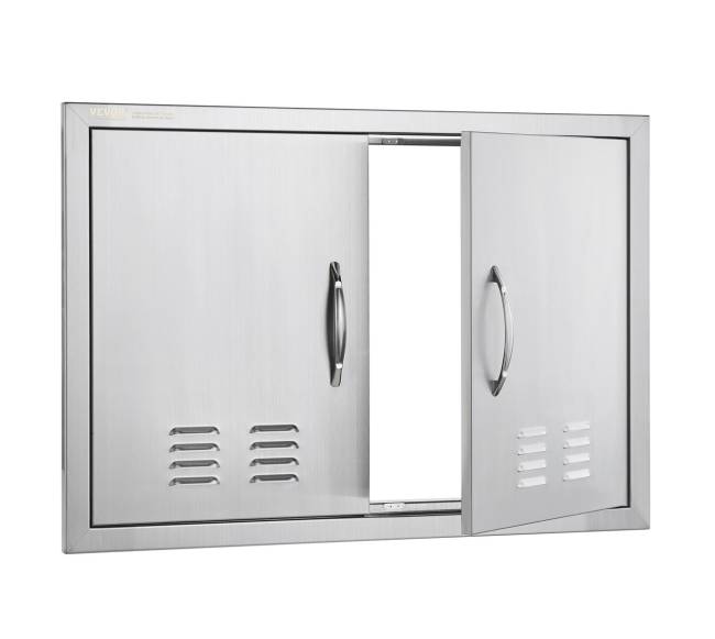 Nerūdijančio plieno lauko durys su rankenomis8