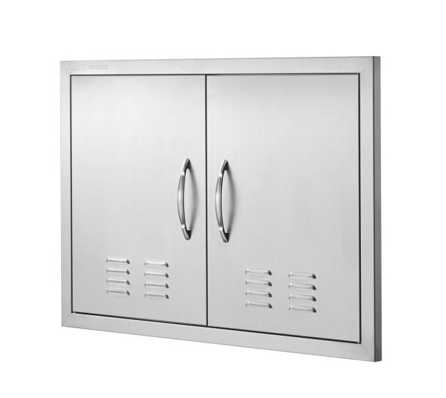 Nerūdijančio plieno lauko durys su rankenomis9