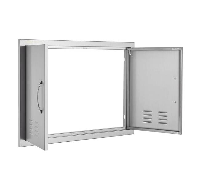 Nerūdijančio plieno lauko durys su rankenomis10