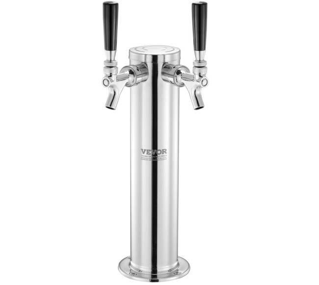 Dvigubas alaus bokštas su čiaupais0