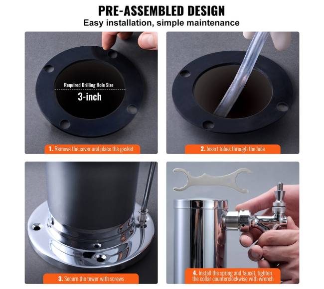 Dvigubas alaus bokštas su čiaupais5