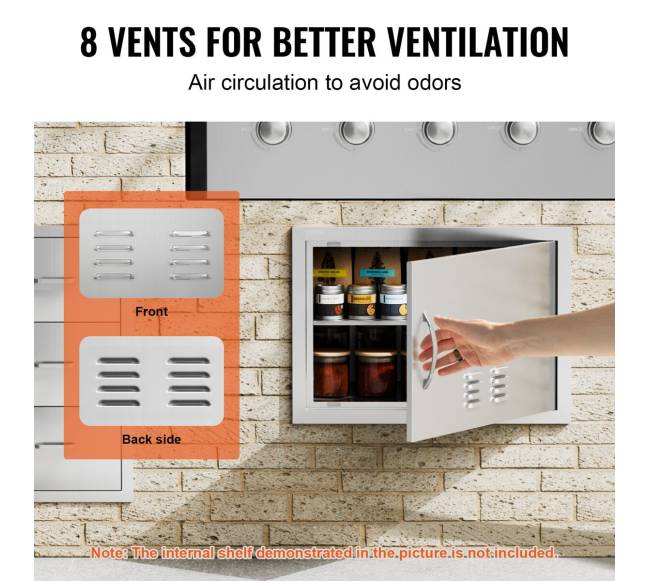 BBQ prieigos durelės, 610x432 mm nerūdijančio plieno3