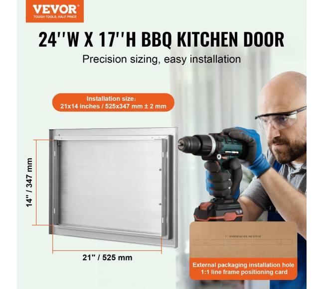 lauko virtuvės prieigos durys 610x432 mm1