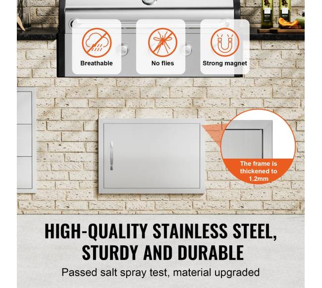 lauko virtuvės prieigos durys 610x432 mm2