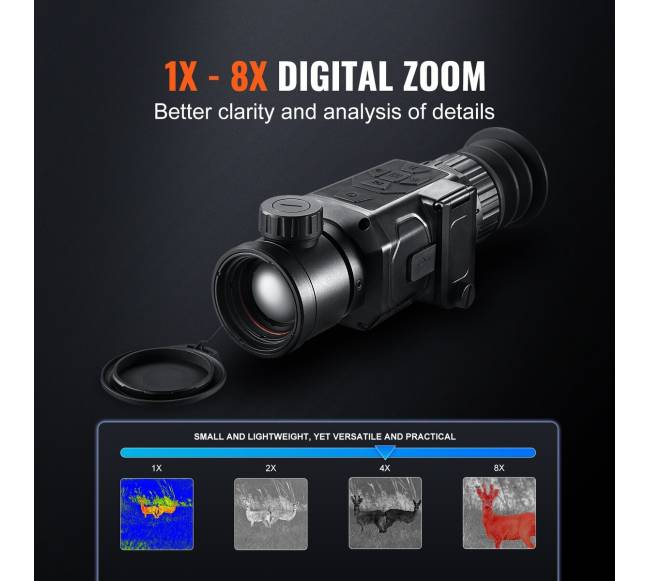 Termovizorius monoklis su 1x - 8x priartinimu2