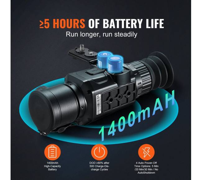 Termovizorius monoklis su 1x - 8x priartinimu4