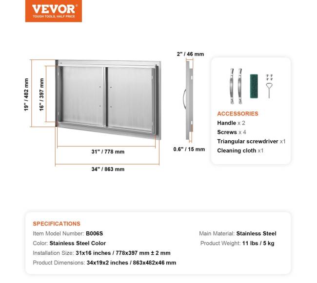 lauko virtuvės durys 863x482 mm6