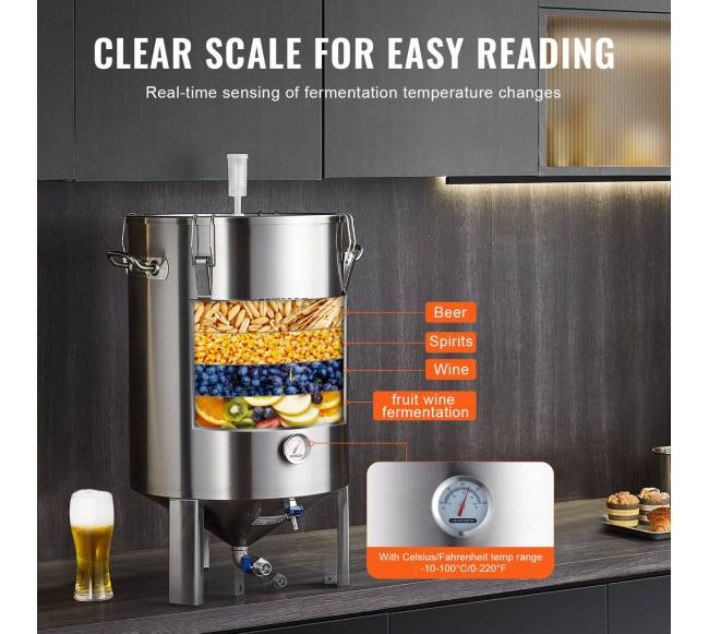 304 nerūdijančio plieno alaus fermentatorius 60 L4