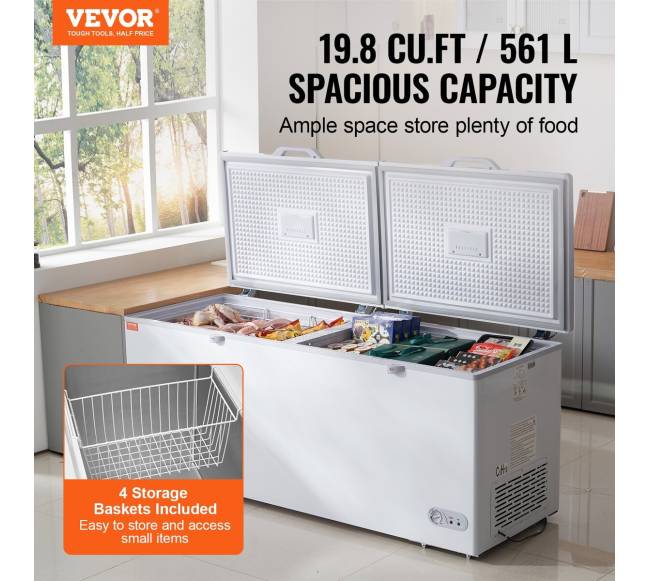 Didelė šaldymo kamera su 4 krepšiais1