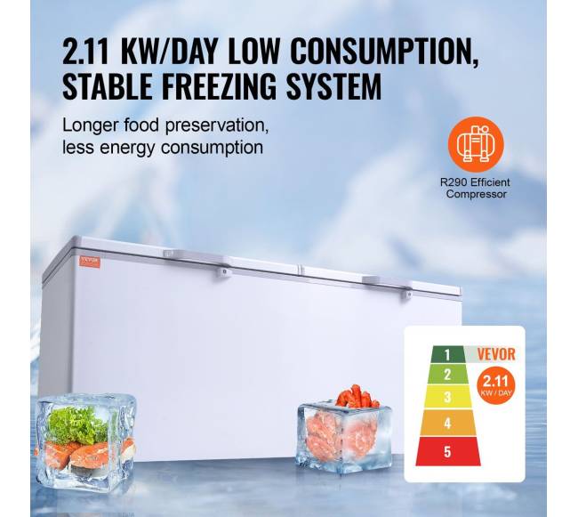 Didelė šaldymo kamera su 4 krepšiais2