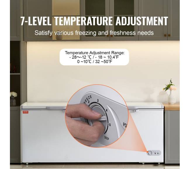 Didelė šaldymo kamera su 4 krepšiais3