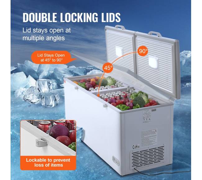 Didelė šaldymo kamera su 4 krepšiais4