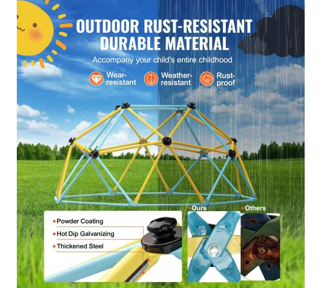 Geometrinis laipiojimo kupolas vaikams5