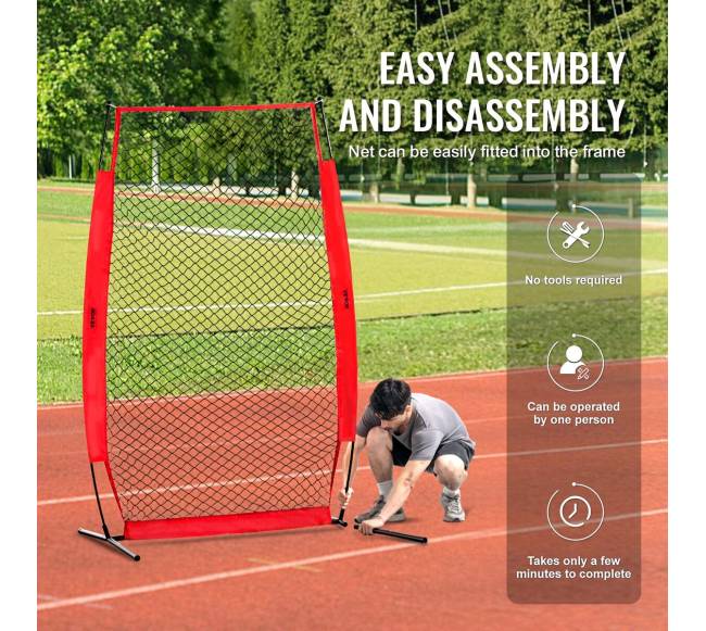 Basebolo ir softballo apsauginis ekranas 213x122 cm5