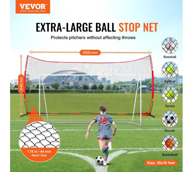 Sporto tinklas, 6x3 m barjerinė tinklinė įranga1