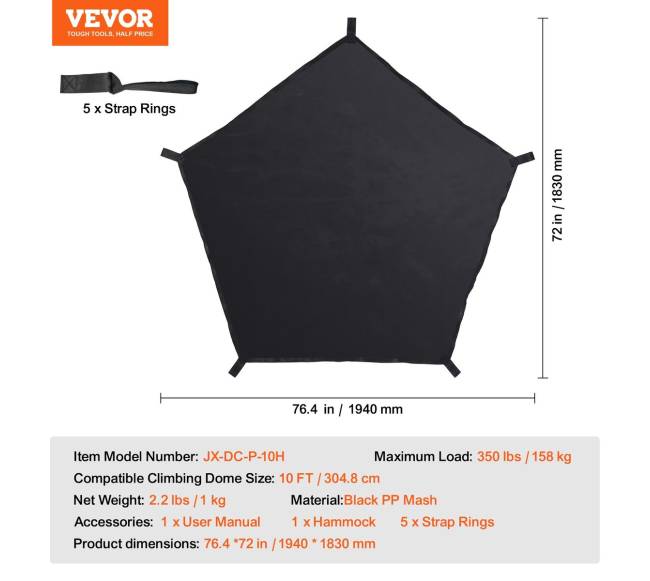 Kupolinė hamako atrama 10ft dome6