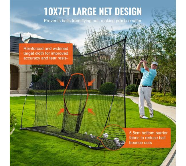 Golfas praktikos tinklas su taikiniu2