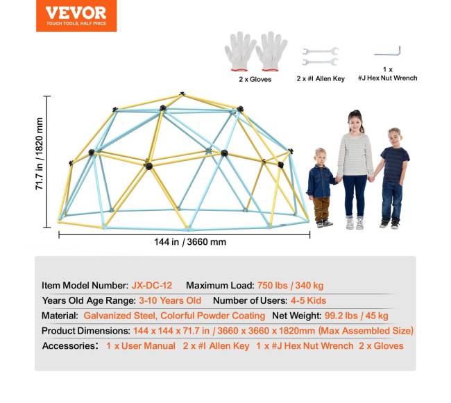12 pėdų laipiojimo kupolas vaikams6