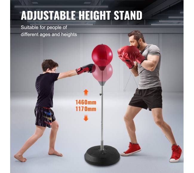 Šokinėjanti bokso kriaušė su pirštinėmis2