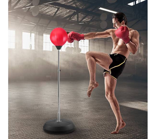 Šokinėjanti bokso kriaušė su pirštinėmis7