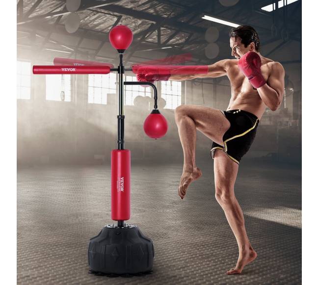 Bokso greičio treniruočių maišas su stovu7