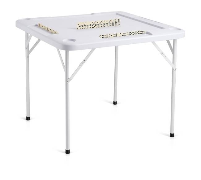 Sulankstomas mahjong stalas su puodelių laikikliais0