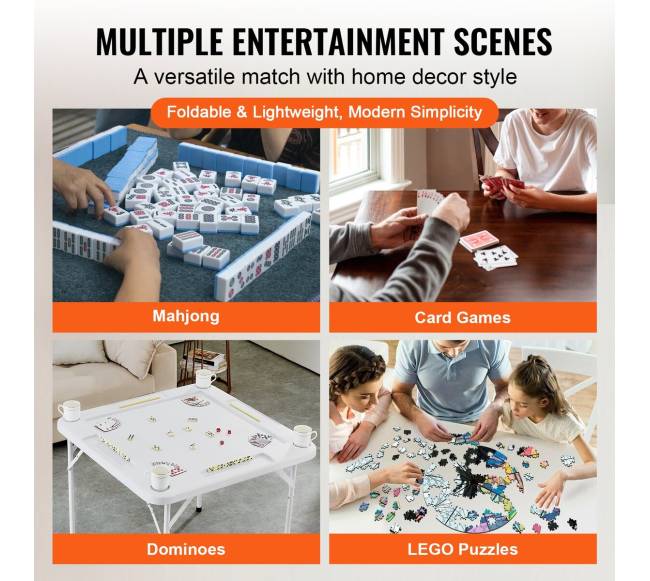 Sulankstomas mahjong stalas su puodelių laikikliais4