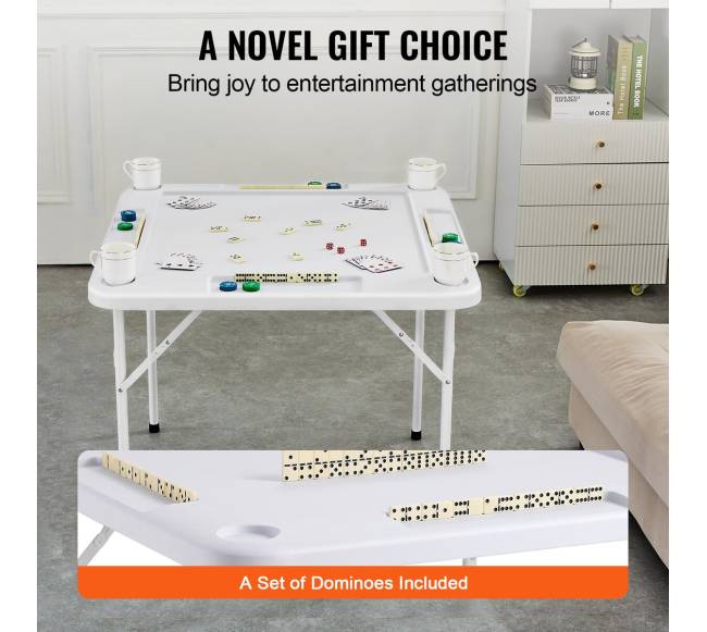 Sulankstomas mahjong stalas su puodelių laikikliais5